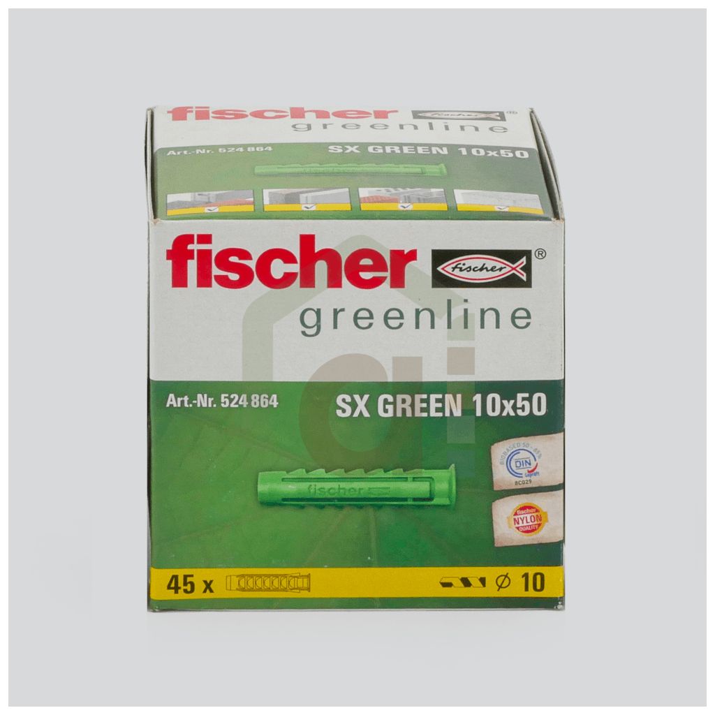 Cheville Fischer greenline à quadruple expansion SX GREEN